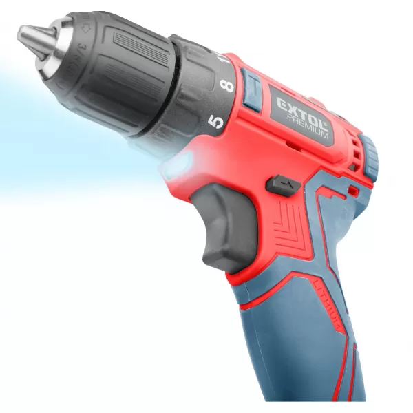 Aku vrtací šroubovák 12V 1x2,0Ah BRUSHLESS EXTOL PREMIUM 8891152