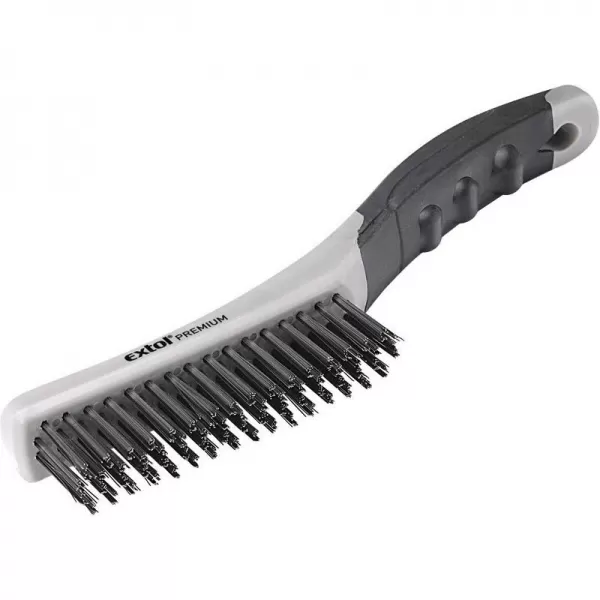 Kartáč ocelový 250mm TPR rukojeť EXTOL PREMIUM 8803911