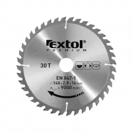 Kotouč pilový s SK plátky 300x2,2x30mm 60T EXTOL PREMIUM 8803247