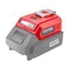 Nabíječka aku pro USB zařízení, se světlem, SHARE20V, bez aku, 5V/2A Extol Premium 8891896