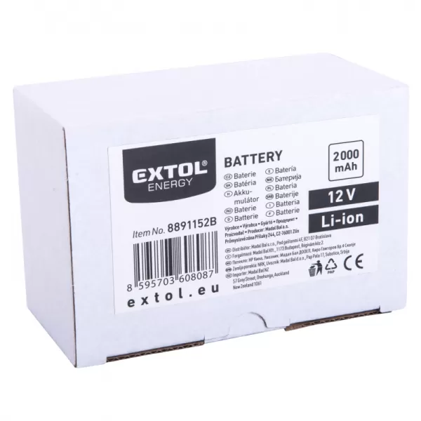 Akumulátor 12V 2,0Ah EXTOL ENERGY 8891152B