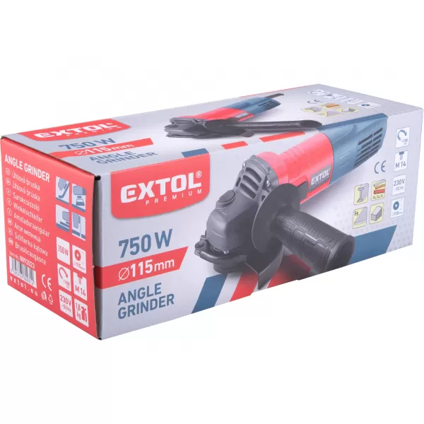 Úhlová bruska 115 mm 750W Extol Premium 8892023