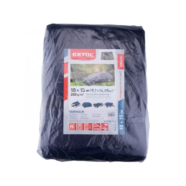 Plachta PE nepromokavá silná 200g/m2, 10x15m Extol Premium 8878215