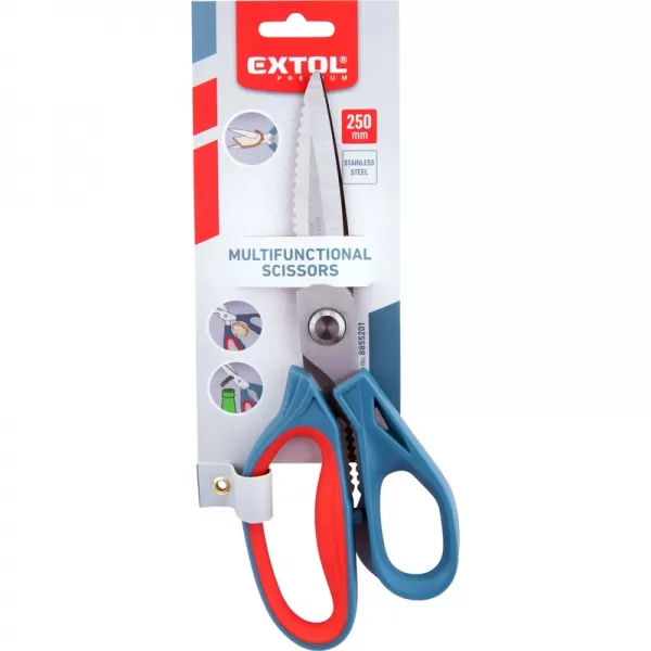 Nůžky multifunkční nerez, 250mm EXTOL PREMIUM 8855201