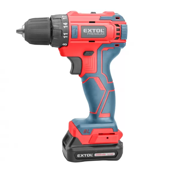 Aku vrtací šroubovák 12V 1x2,0Ah BRUSHLESS EXTOL PREMIUM 8891152