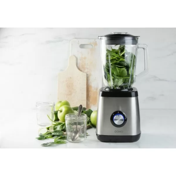 Stolní mixér se skleněnou nádobou DOMO DO1133BL
