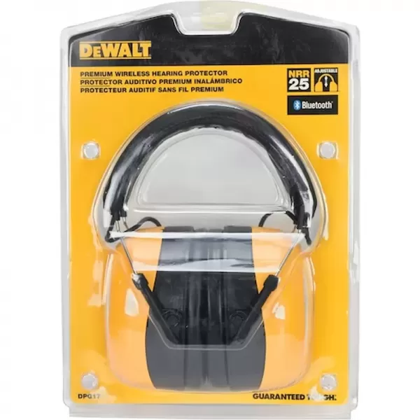 Ochranná mušlová sluchátka s Bluetooth DeWALT DPG17-BX