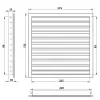 Větrací mřížka z vysoce kvalitního extrudovaného hliníku 250x100 mm, bílá DALAP 90368