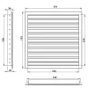 Větrací mřížka z vysoce kvalitního extrudovaného hliníku 150x150 mm, bílá DALAP 90492