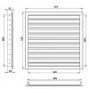 Větrací mřížka z vysoce kvalitního extrudovaného hliníku 350x300 mm, bílá DALAP 90501