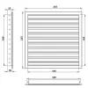 Větrací mřížka z vysoce kvalitního extrudovaného hliníku 200x200 mm, bílá DALAP 90370