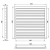 Větrací mřížka z vysoce kvalitního extrudovaného hliníku 400x200 mm, bílá DALAP 90379