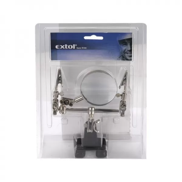 Držák "třetí ruka" s lupou 60mm EXTOL CRAFT 9140