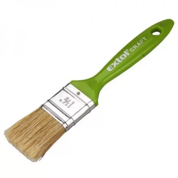 Štětec plochý 1,5"/38mm délka 44mm tloušťka 12,5mm plastová rukojeť EXTOL CRAFT 91502