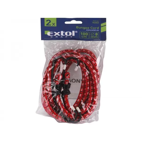 Gumy upínací 2ks 100cm průměr 8mm EXTOL CRAFT 96002