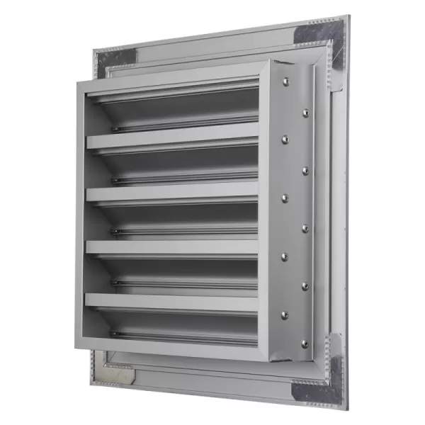 Hliníková větrací mřížka s pevnými lamelami 400x400 mm DALAP 9722