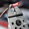 Lisovací kleště pro izolovaná kabelová oka + konektory Knipex 97 21 215 C