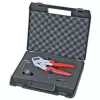 Čtyřtrnové lisovací kleště pro soustružené kontakty Knipex 97 52 63 DG