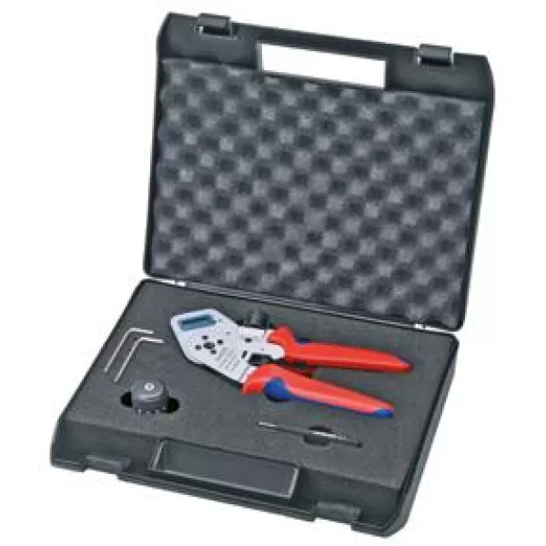 Čtyřtrnové lisovací kleště pro stočené kontakty Knipex 97 52 65 DG
