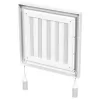 PVC mřížka bez příruby s mechanicky ovládanou žaluzií 154x154 mm, bílá DALAP 9703