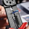 Lisovací kleště pro izolovaná kabelová oka + konektory Knipex 97 21 215 C
