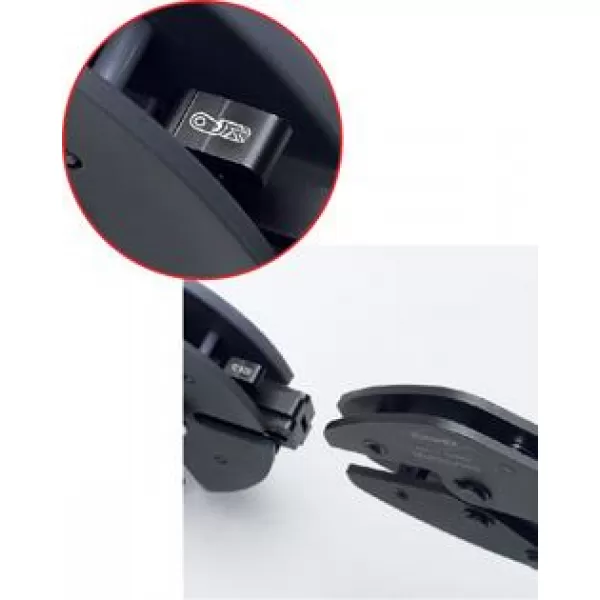 Lisovací kleště s výměnným zásobníkem a 3 lisovacími profily Knipex MultiCrimp 97 33 02