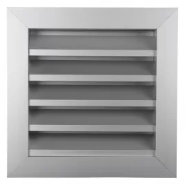 Hliníková větrací mřížka s pevnými lamelami 250x250 mm DALAP 9717
