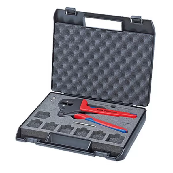 Víceúčelové systémové lisovací kleště pro vyměnitelné lisovací profily Knipex MultiCrimp 97 43 200