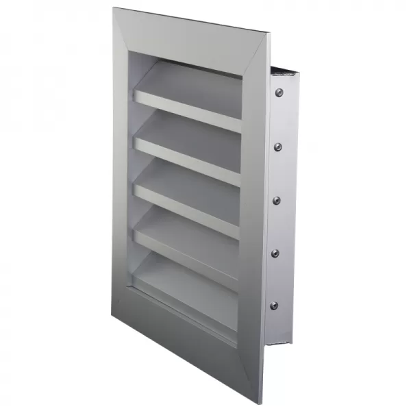 Hliníková větrací mřížka s pevnými lamelami 400x200 mm DALAP 9721