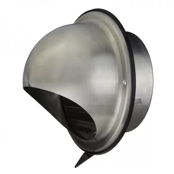 Nerezová větrací mřížka s přírubou, krytem a síťkou Ø 200 mm DALAP 99335