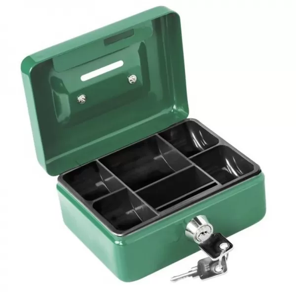 Schránka na peníze s pořadačem a otvorem pro mince 125x95x60mm 2 klíče EXTOL CRAFT 99008