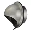 Nerezová větrací mřížka s přírubou, krytem a síťkou Ø 125 mm DALAP 99333
