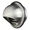 Nerezová větrací mřížka s přírubou, krytem a síťkou Ø 125 mm DALAP 99333
