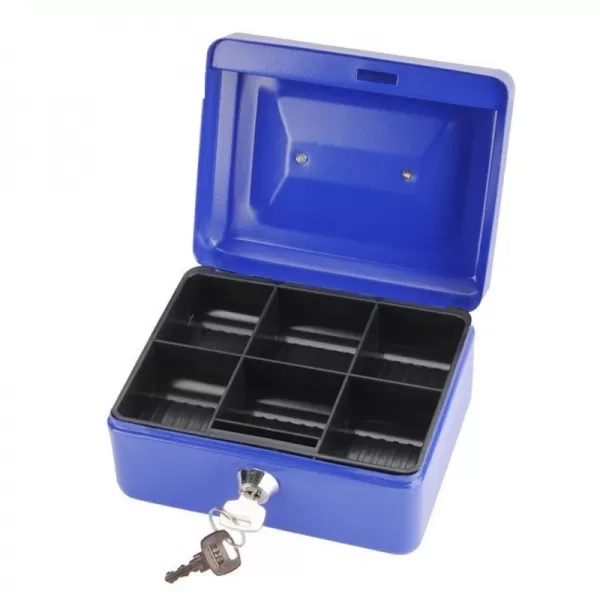 Schránka na peníze přenosná s pořadačem na mince 152x118x80mm 2 klíče EXTOL CRAFT 99010