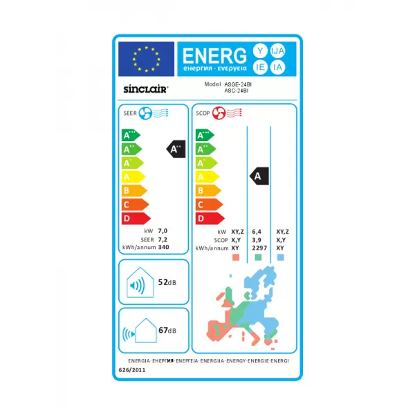 Kazetová klimatizace SINCLAIR ASC-24BI