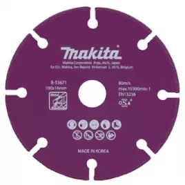 Kotouč řezný diamantový ocel 100x1,3x16mm Makita B-53671