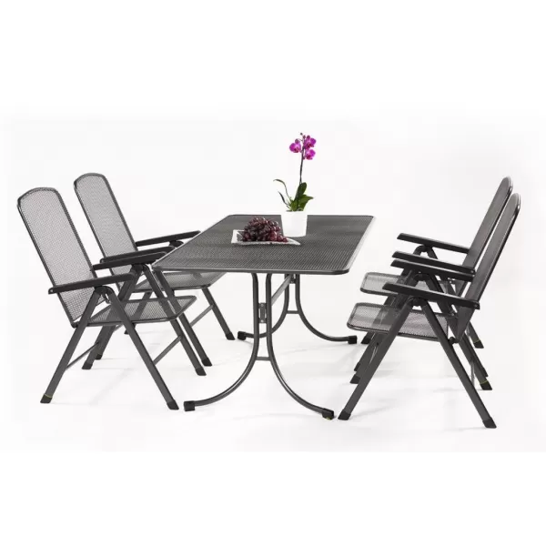 Sestava zahradního nábytku z tahokovu BASANI 4+