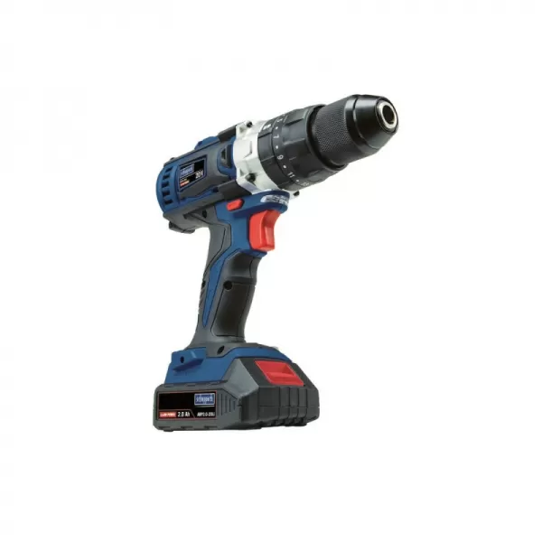 Aku 2-rychlostní příklepový vrtací šroubovák 20V 2x2,0Ah Scheppach CID40-20Li