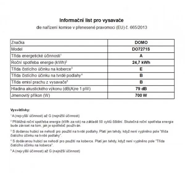 Bezsáčkový cyklónový vysavač AAA DOMO DO7286S