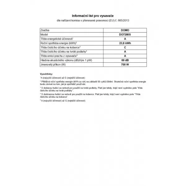 Sáčkový vysavač DOMO DO7285S