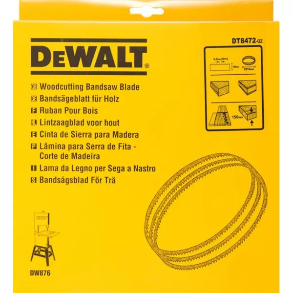 Pilový pás pro DW876 na dřevo a plasty univerzální 10mm DeWALT DT8472