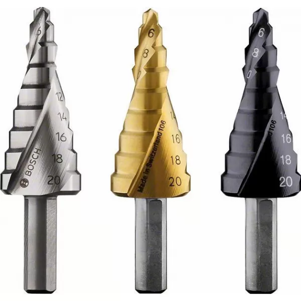 Stupňovitý vrták HSS-TiN 4 - 20 mm, 8,0 mm, 70,5 mm Bosch 2608597526