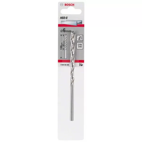 Vrták do kovu HSS-G, DIN 340 9 x 115 x 175 mm Bosch 2608595689