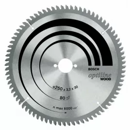 Pilový kotouč Optiline Wood 254 x 30 x 3,2 mm, 60 Bosch 2608641765