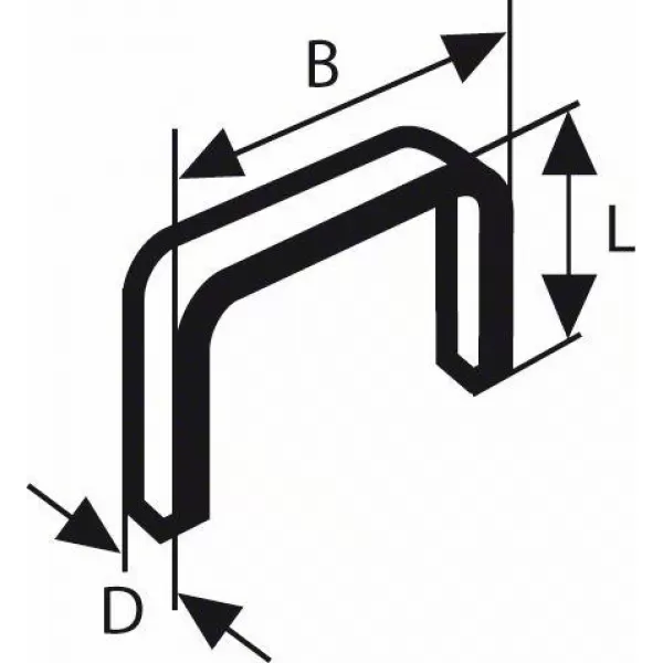 Sponky do sponkovačky z tenkého drátu, typ 53 11,4 x 0,74 x 8 mm Bosch 1609200365