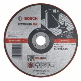 Polopružný hrubovací kotouč WA 46 BF, 125 mm, 22,23 mm, 3,0 mm Bosch