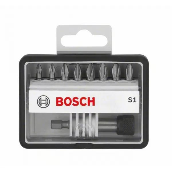 8+1dílná sada šroubovacích bitů Robust Line, S Extra-Hart 25 mm Bosch 2607002561