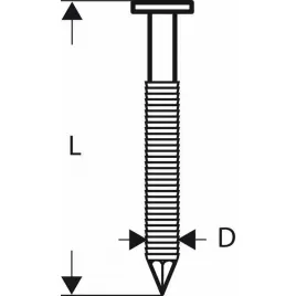 Hřebíky s kulatou hlavou v pásu SN21RK 75RHG 2,8 mm, 75 mm, žárově pozinkovaný, drážkovaný Bosch