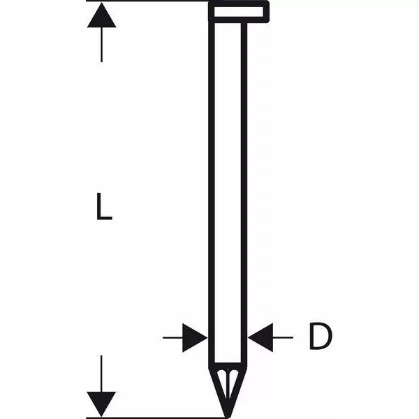 Hřebíky s hlavou tvaru D v pásu SN34DK 75 2,8 mm, 75 mm, bez povrchové úpravy, hladký Bosch