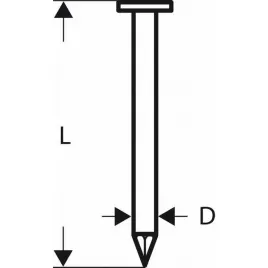 Hřebíky s kulatou hlavou v pásu SN21RK 80 3,1 mm, 80 mm, bez povrchové úpravy, hladký Bosch
